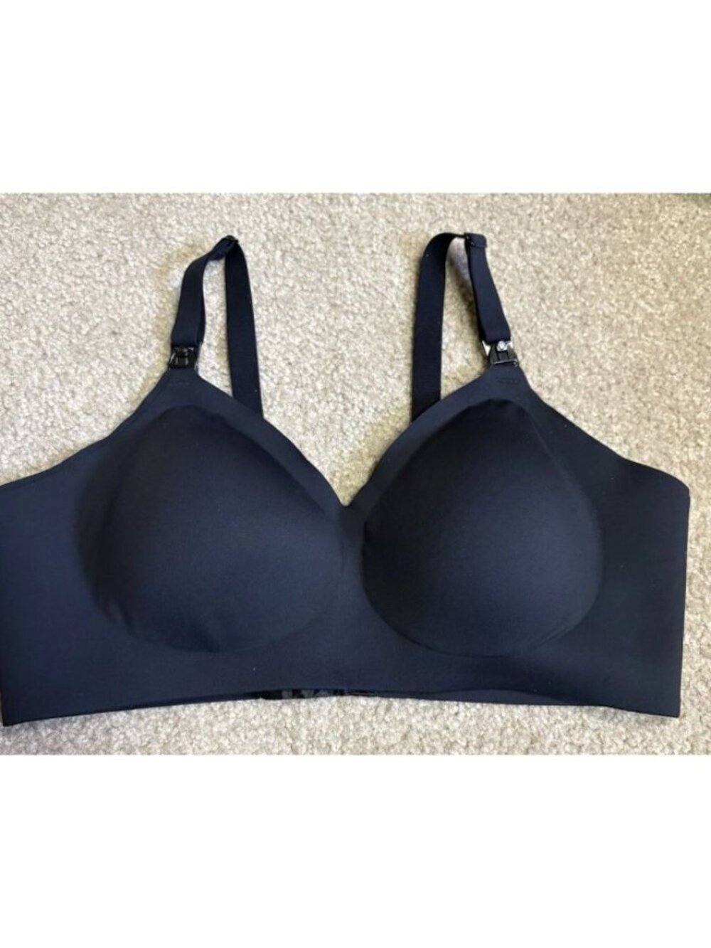 Momcozy Nursing Bra Women 2XL Black Seamless Wireless Maternity Breastfeeding